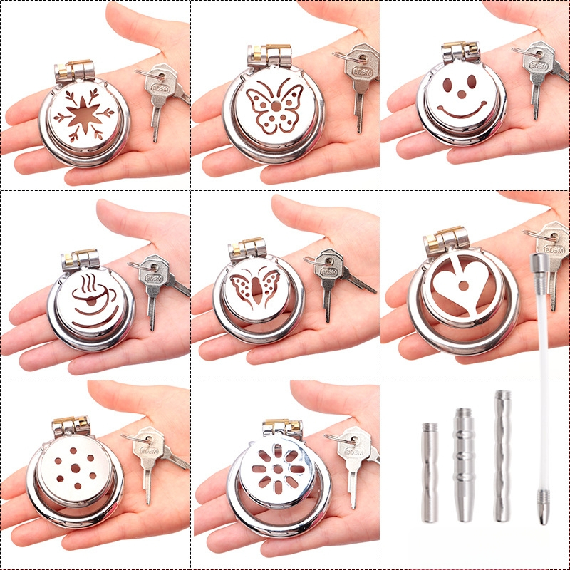 Kovový zámok na penis pre mužov, ručné ovládanie, bez lubrikantu, značka Cherry Fini.