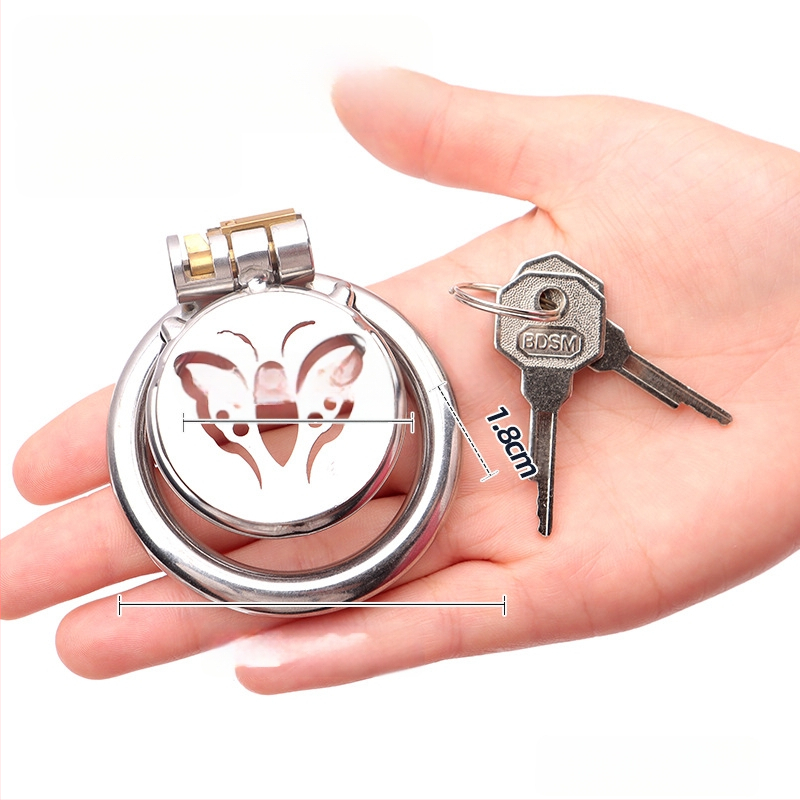 Kovový zámok na penis pre mužov, ručné ovládanie, bez lubrikantu, značka Cherry Fini.