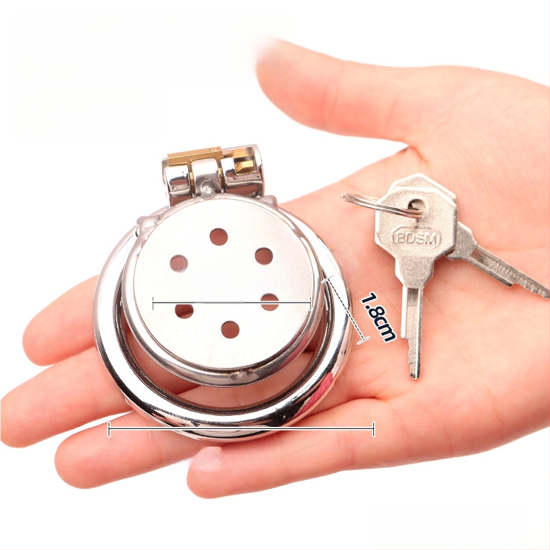 Kovový zámok na penis pre mužov, ručné ovládanie, bez lubrikantu, značka Cherry Fini.