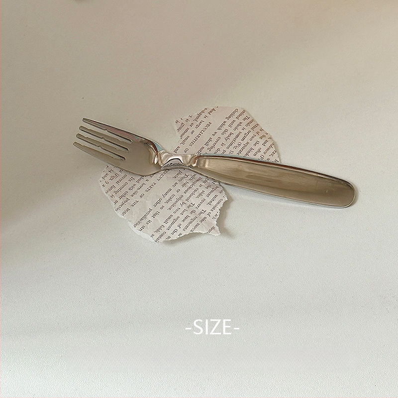 Vaikų šaukštų ir šakutės rinkinys iš nerūdijančio plieno, 410 nerūdijanto plieno, veidrodinis poliravimas, skirtas vaikams nuo 1 iki 5 metų, galima logotipo spausdinimas