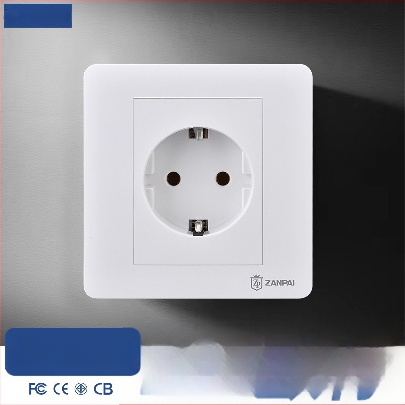 Zan Brand 86 tipa Eiropas standarta sienas kontaktu panelis, 16A, 250V, CE sertifikāts