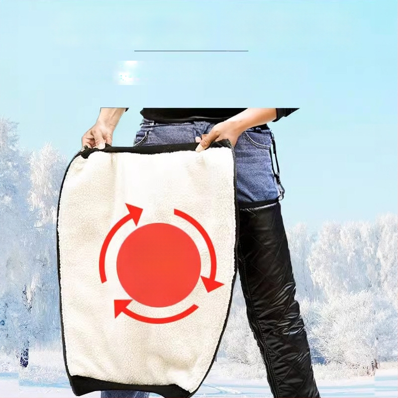 Elektriniams motociklams skirti kelio ir čiurnos šiluminiai įklotai – ruduo–žiema, vėjo apsauga keliams ir kojoms, unisex