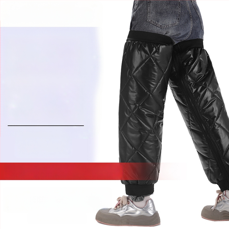 Elektriniams motociklams skirti kelio ir čiurnos šiluminiai įklotai – ruduo–žiema, vėjo apsauga keliams ir kojoms, unisex