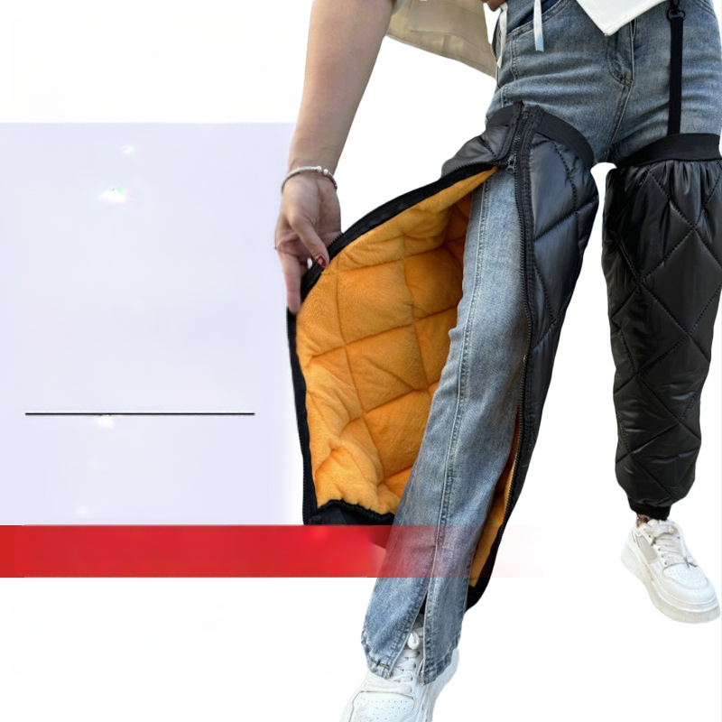 Elektriniams motociklams skirti kelio ir čiurnos šiluminiai įklotai – ruduo–žiema, vėjo apsauga keliams ir kojoms, unisex