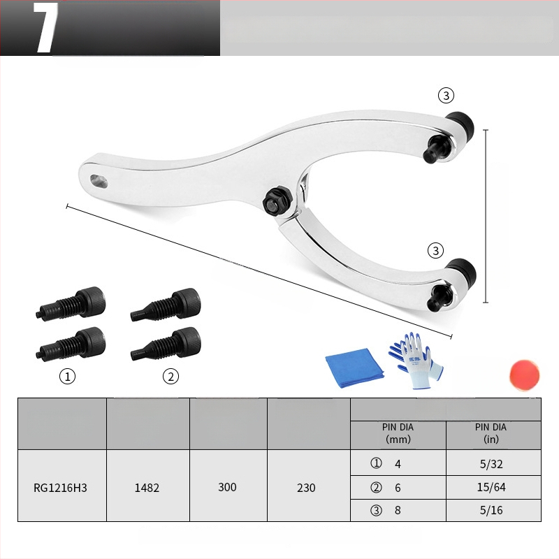 Mikuni Teški ključ za uljnu brtvu za bager – demontaža cilindra ramena i popravak piston uz zamjenjivi pin – 45# čelik