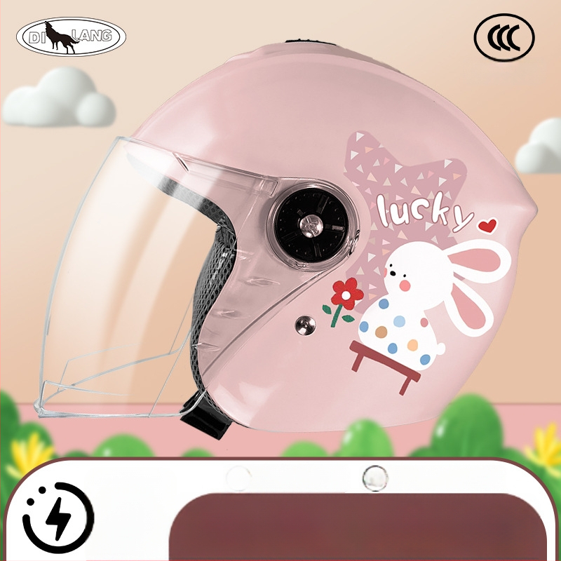 Žieminis vaikiškas šalmas elektromobiliams – ABS, 3C sertifikatas, 3/4 stiliaus, tinkamas vaikams