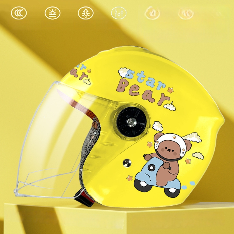 Žieminis vaikiškas šalmas elektromobiliams – ABS, 3C sertifikatas, 3/4 stiliaus, tinkamas vaikams