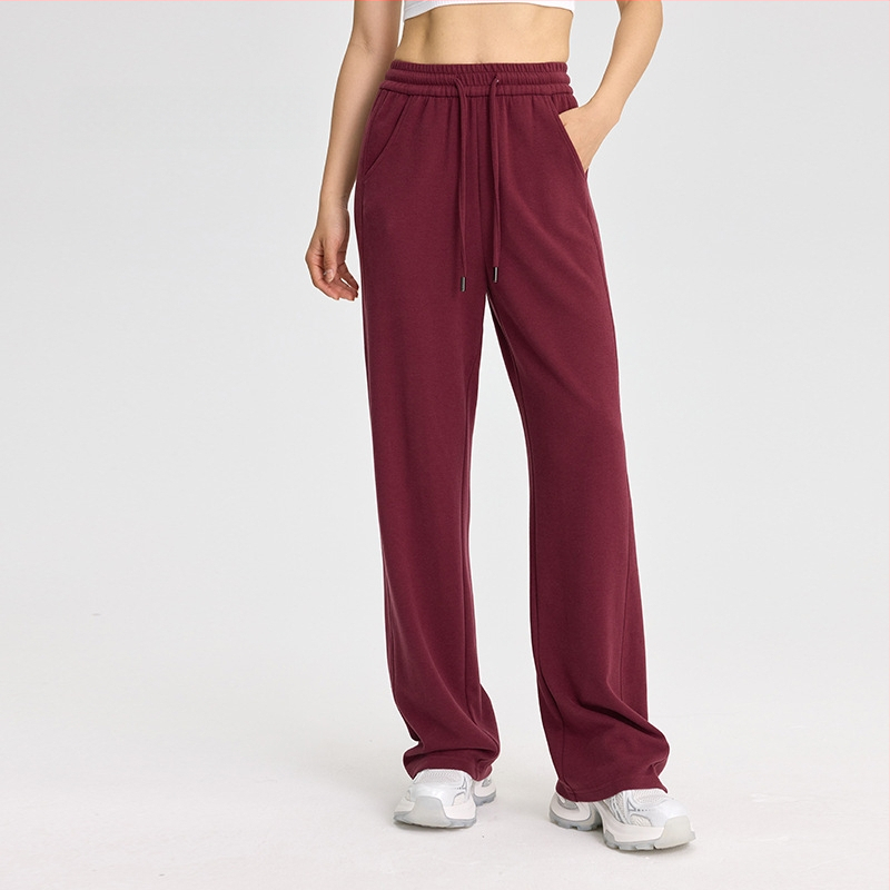 Moteriškos kelnės iš regeneruotos celiuliozės pluošto, Derong audinys, tankus, šukuotas (brushed), tiesus kirpimas, casual žiema 2024.