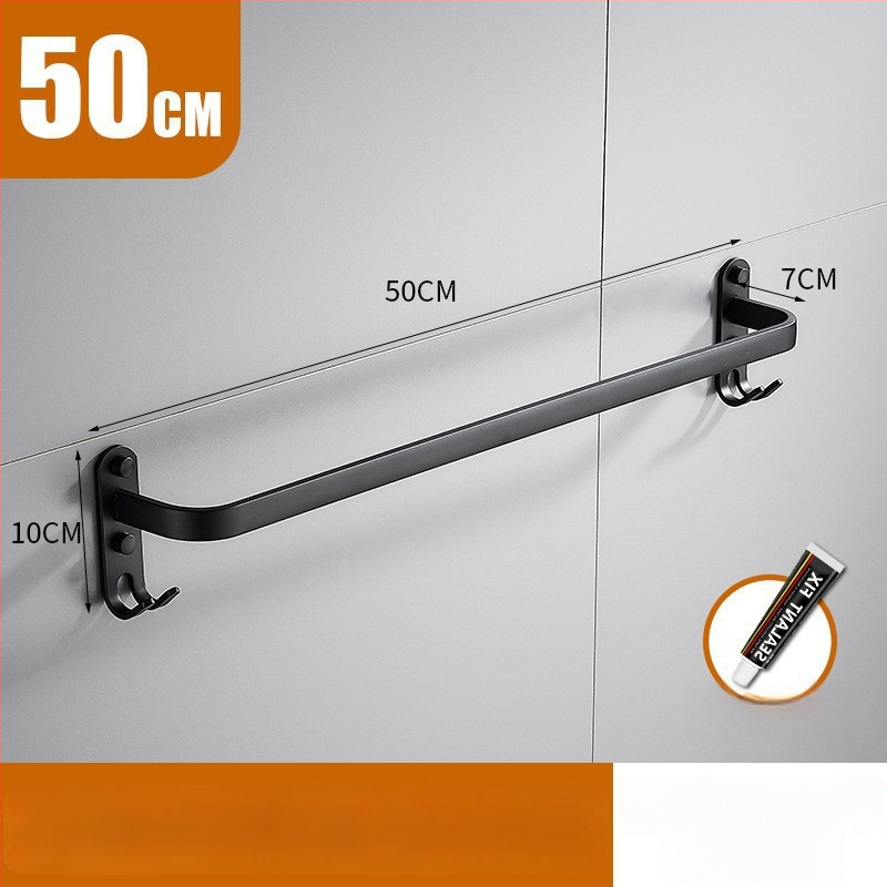 Be gręžimo aliuminio rankšluosčių laikiklis su 3 strypais, atsparus rūdijimui, purškiamo plastiko paviršius