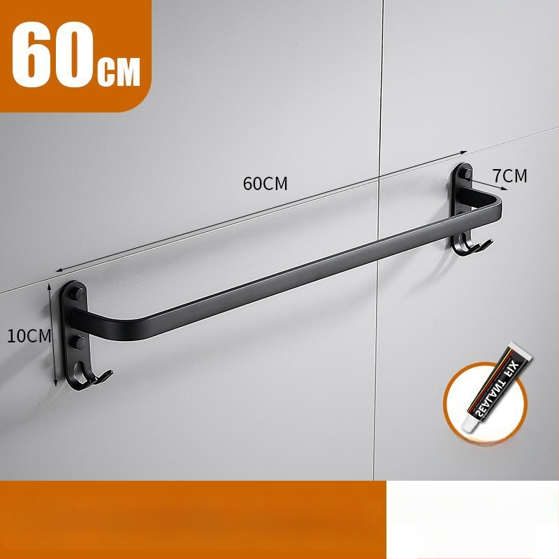 Be gręžimo aliuminio rankšluosčių laikiklis su 3 strypais, atsparus rūdijimui, purškiamo plastiko paviršius