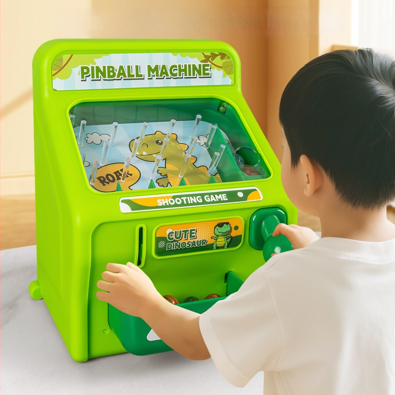 Akmenėlių šaudymo žaislų mašina — edukacinė žaislų vaikams 4–6 metų, plastikinė konstrukcija, modelis 8833, spalvota dėžutė