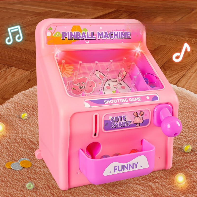 Akmenėlių šaudymo žaislų mašina — edukacinė žaislų vaikams 4–6 metų, plastikinė konstrukcija, modelis 8833, spalvota dėžutė