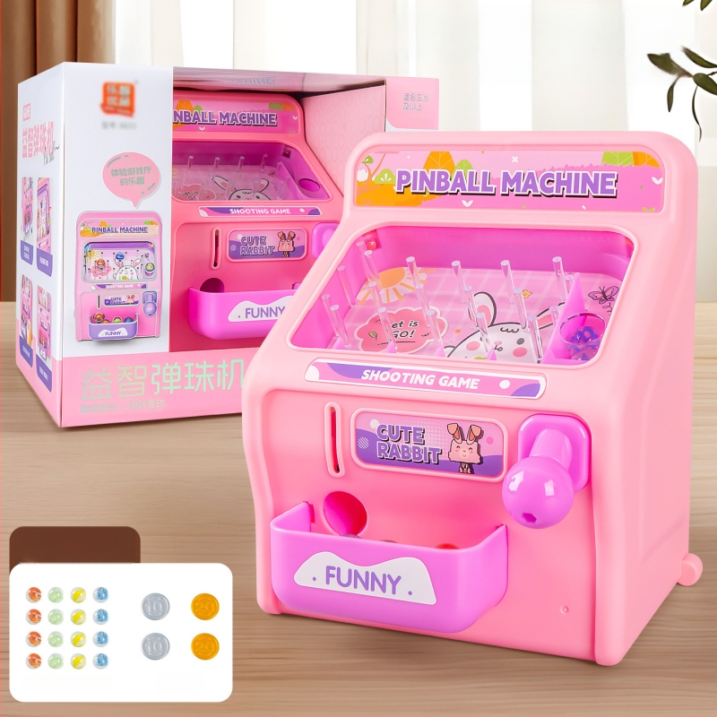 Akmenėlių šaudymo žaislų mašina — edukacinė žaislų vaikams 4–6 metų, plastikinė konstrukcija, modelis 8833, spalvota dėžutė