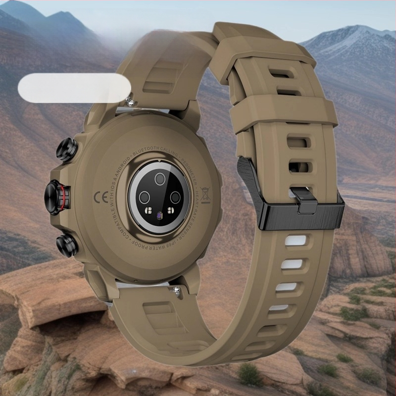 SMA išmanusis laikrodis su apvaliu AMOLED ekranu, GPS, Bluetooth skambučiai, širdies ritmo stebėjimas ir miego stebėjimas