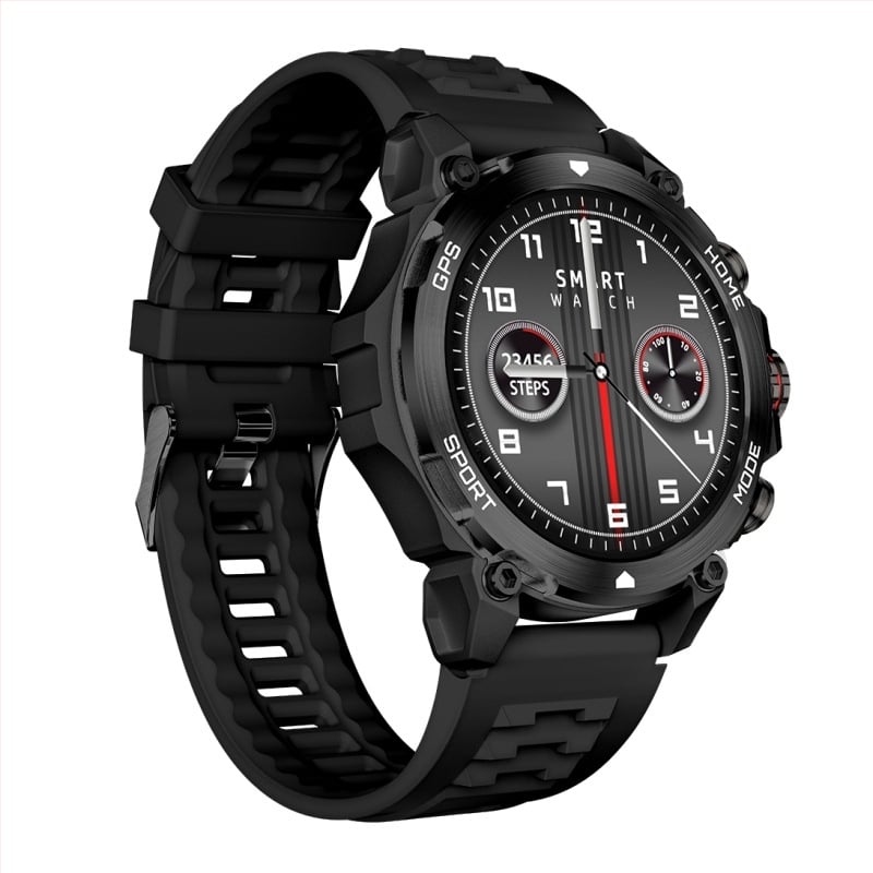 SMA išmanusis laikrodis su apvaliu AMOLED ekranu, GPS, Bluetooth skambučiai, širdies ritmo stebėjimas ir miego stebėjimas