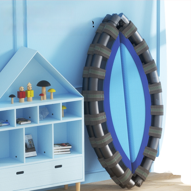 Amex iekšējais bērnu tramps ar drošības tīklu – tērauda cauruļu konstrukcija, pielāgošana pieejama, mājas fitnesam