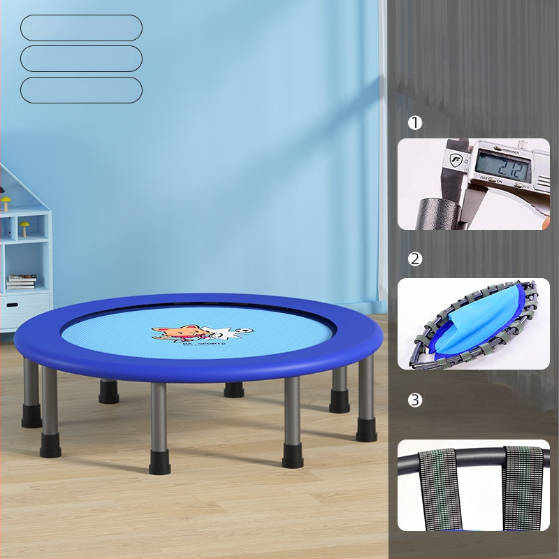 Amex iekšējais bērnu tramps ar drošības tīklu – tērauda cauruļu konstrukcija, pielāgošana pieejama, mājas fitnesam