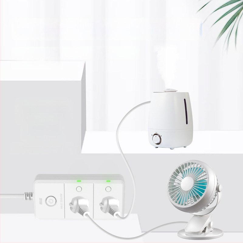 Pucai belaidė nuotolinio valdymo kištadinė lizda, 220V, 10A, 2500W, su apsaugos funkcija