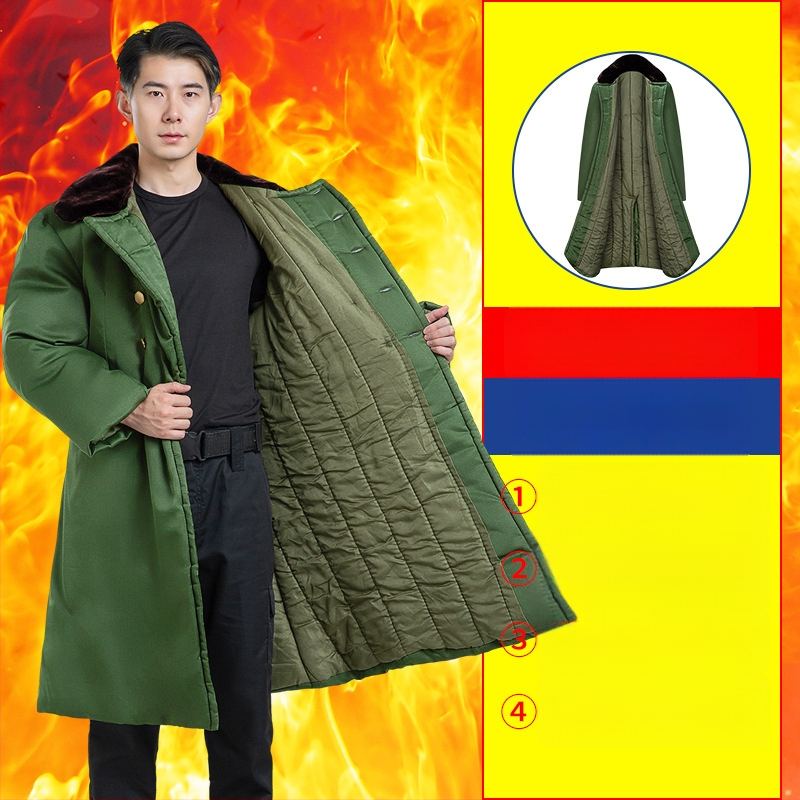 Karinio stiliaus ilgas paltas, polar fleece audinys, šiltas, vienos tonas, žiema, D-stilius