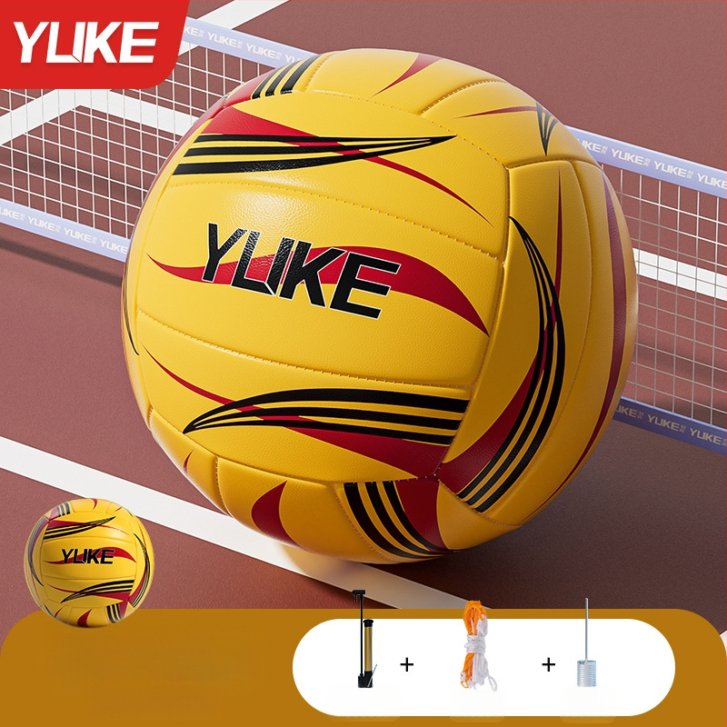 Yuke tinklinio kamuolys vidaus varžyboms, PVC, siūtas mechaniniu siuvimu, tinkamas treniruotėms ir varžyboms