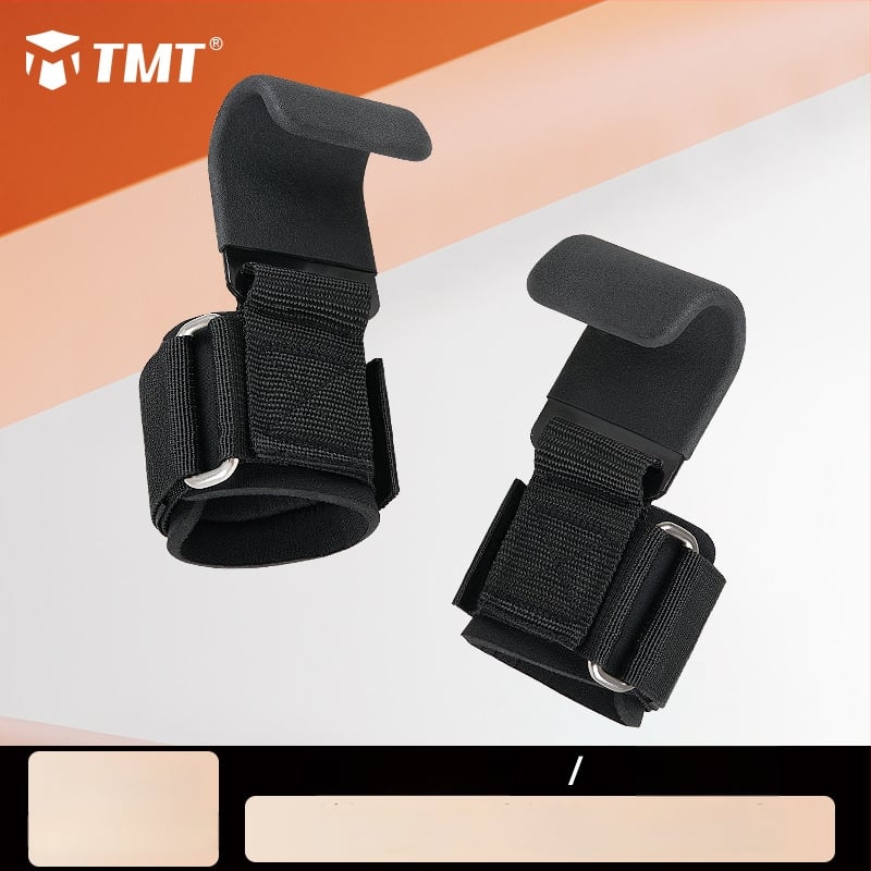 Riputamiseks mõeldud tõmbe konks — metallist randmekaitse, täiskasvanutele, fitnessiks ja deadliftiks