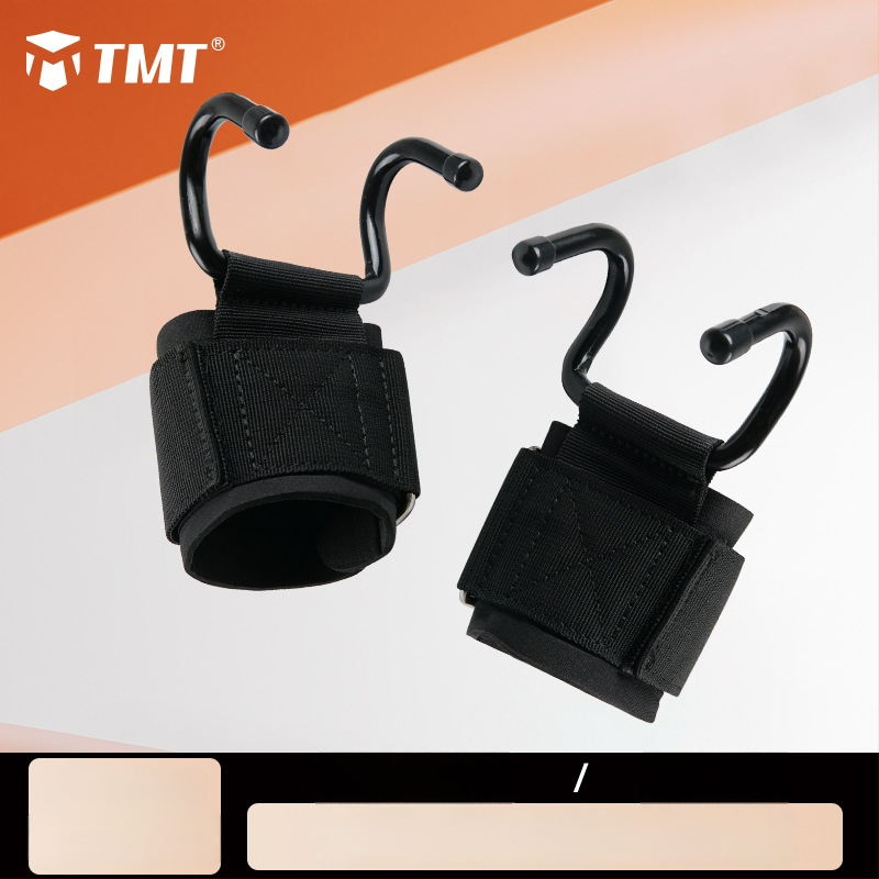 Riputamiseks mõeldud tõmbe konks — metallist randmekaitse, täiskasvanutele, fitnessiks ja deadliftiks