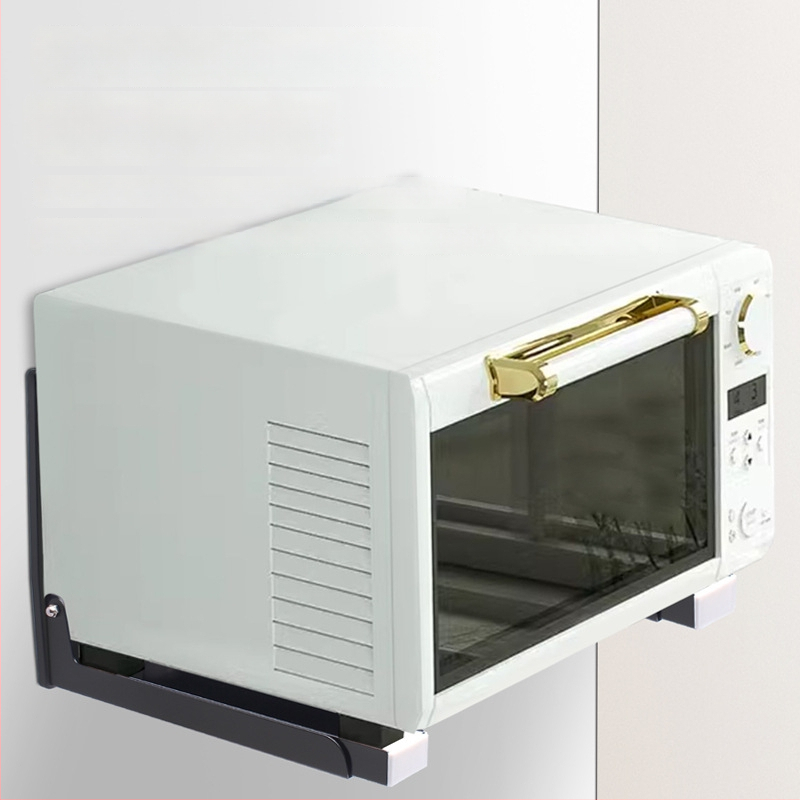 Nerūdijančio plieno sieninis ištraukiamas sulankstomas mikro bangų krosnelės laikiklis, nordinio stiliaus, modelis 2025.1.18