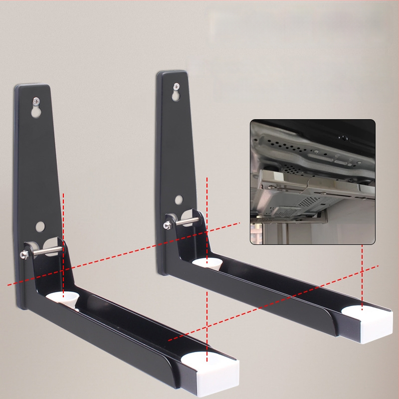 Nerūdijančio plieno sieninis ištraukiamas sulankstomas mikro bangų krosnelės laikiklis, nordinio stiliaus, modelis 2025.1.18