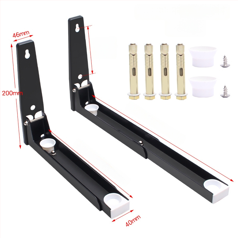 Nerūdijančio plieno sieninis ištraukiamas sulankstomas mikro bangų krosnelės laikiklis, nordinio stiliaus, modelis 2025.1.18