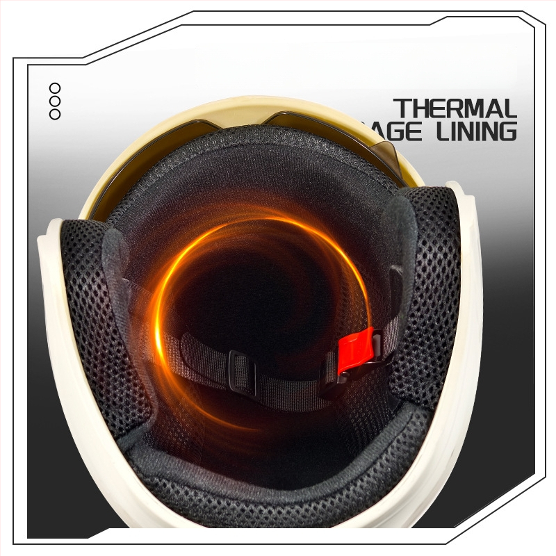 3C sertifikuota ABS 3/4 šalmas žiemai, skirta naudoti su elektriniais motociklais