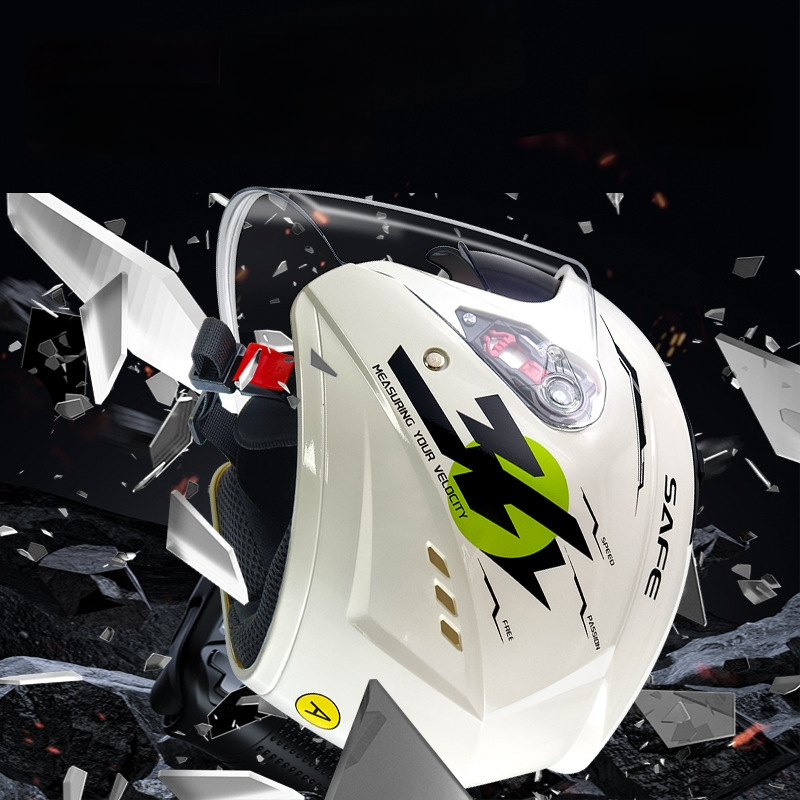 3C sertifikuota ABS 3/4 šalmas žiemai, skirta naudoti su elektriniais motociklais