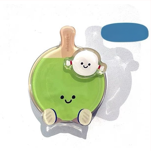 Magnetinis telefono laikiklis su mielu kūrybingu dizainu – stalo tenisas/badminton motyvai, plastikas, pritaikomas, dekoratyvinis pakabukas