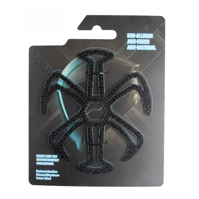 Velosipēdu ķiveres iekšējā oderē – elpojošs silikona spilventiņš ar galvas masāžas aizsardzību, DRCK HROS, universāla, vienkrāsaina ar logotipu