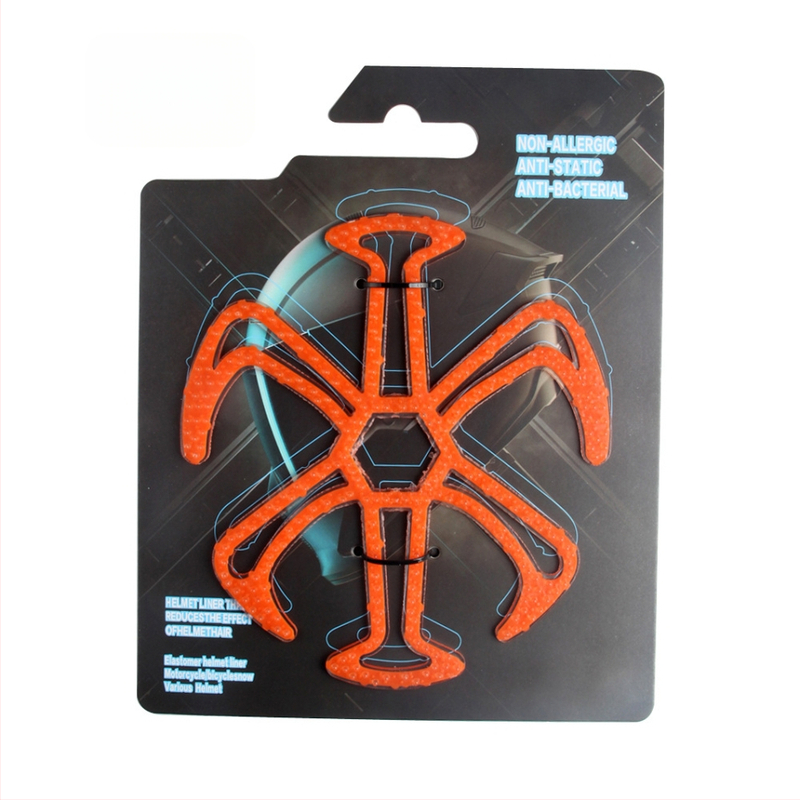 Velosipēdu ķiveres iekšējā oderē – elpojošs silikona spilventiņš ar galvas masāžas aizsardzību, DRCK HROS, universāla, vienkrāsaina ar logotipu