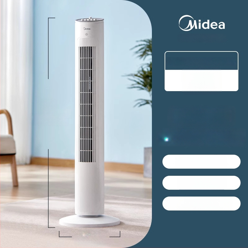Midea ZAF09MA be mentelių toros ventiliatorius, 40W, 220V, triukšmas 51–70 dB