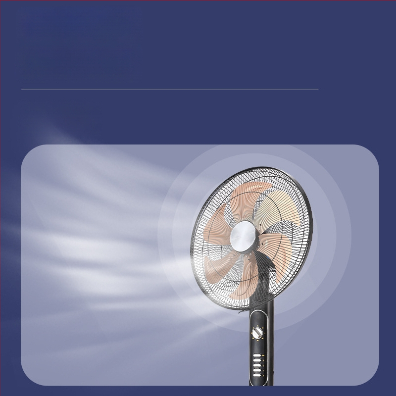 Pastatomas ventiliatorius su 6 mentelėmis, Type 70 modelis, 60W, 220V, mechaninis nuotolinio valdymas