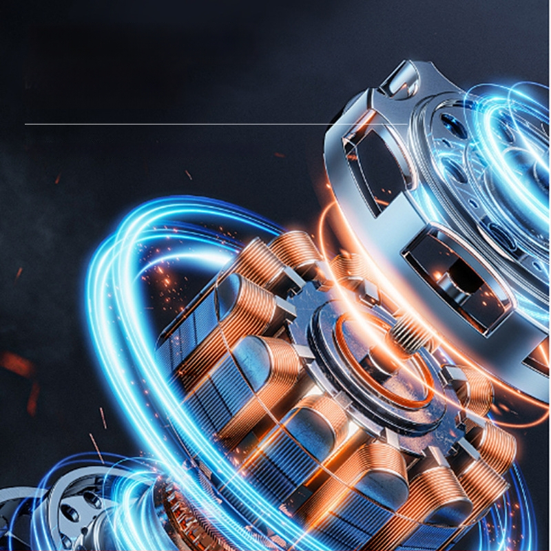 Pastatomas ventiliatorius su 6 mentelėmis, Type 70 modelis, 60W, 220V, mechaninis nuotolinio valdymas