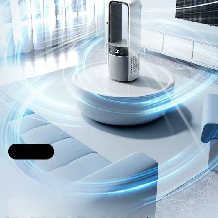 USB ventiliatorius be mentelių su natūraliu vėju, 4 greičiai, įmontuota 2000–4000 mAh baterija, veikimo laikas 8–12 valandų