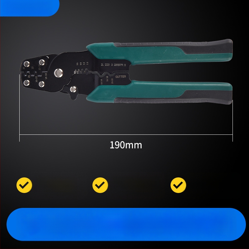 Aukstā presēšanas termināļu komplekts OT/UT, apaļas dakšu formas, 320 gb, ZJBOSAI