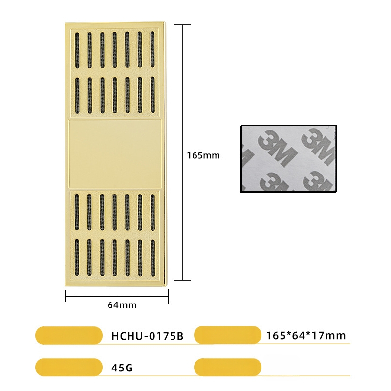 Увлажнител за пури — преносим правоъгълен кутия, неръждаема стомана + ABS, за пури и чай, HANNICOOK