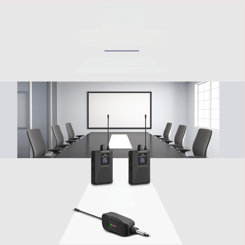 Lapel mikrofon kardioidiga, UHF 600-950MHz, eemaldatav aku 300-500mAh, tööiga 1-3 tundi