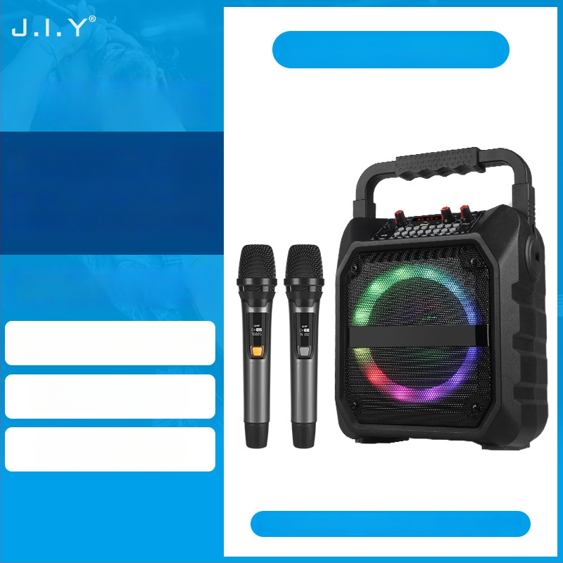 Bluetooth skaļrunis karaokei, pārnēsājams, 20–30W jauda, 2 kanāli, 100Hz–20kHz frekvenču diapazons, 6 stundu atskaņošana, Bluetooth 5.0
