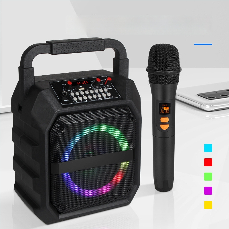 Bluetooth skaļrunis karaokei, pārnēsājams, 20–30W jauda, 2 kanāli, 100Hz–20kHz frekvenču diapazons, 6 stundu atskaņošana, Bluetooth 5.0