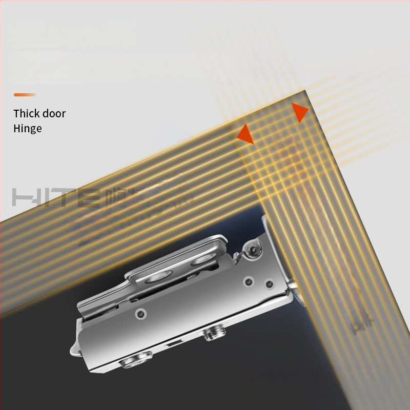 HITE szekrényajtó pánt, rozsdamentes acél, hidraulikus csillapítás, eltávolítható