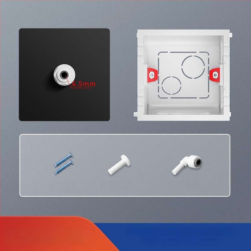 Stāva PE ūdens cauruļu panelis ūdens attīrītājam, tips 86, divvirzienu savienojums, iemontēts apakšējais korpusa vāks; Zīmols: International Electrician