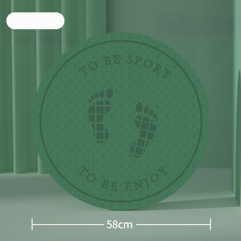 Jooga matt, 6 mm paksus, ühetooniline jalajälje mustriga