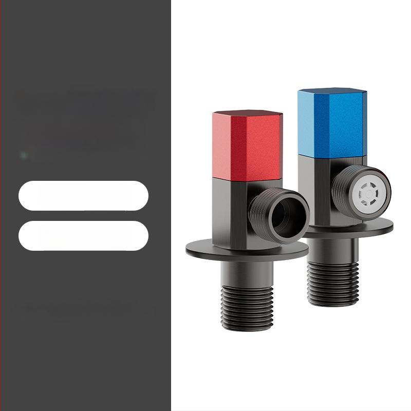 Roostevabast terasest nurga ventiil, sisseehitatud paigaldus, tööpinge 1,0 MPa, 1/2-tollised ühendused, universaalne külm- ja kuumale veele