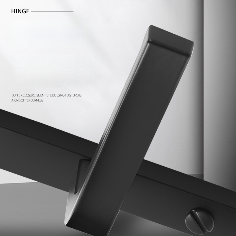 Duru užraktas rankena – modelis Narrow side door lock, medžiaga: aliuminis ir geležis, tipas: rankinė užraktas, taikymas: tualetas, stilius: šiuolaikinis minimalistinis