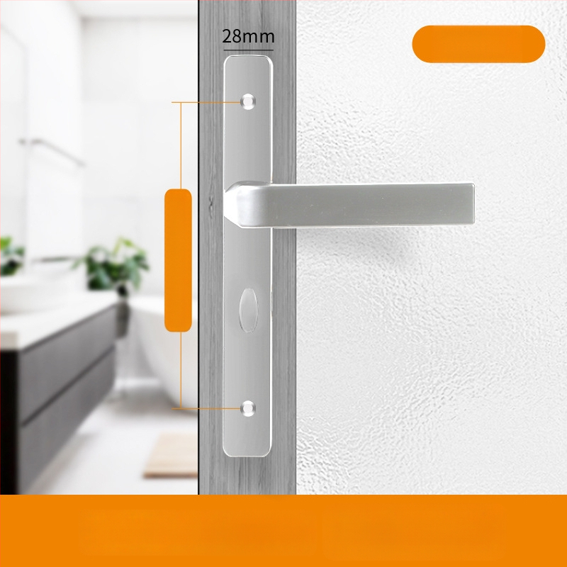 Duru užraktas rankena – modelis Narrow side door lock, medžiaga: aliuminis ir geležis, tipas: rankinė užraktas, taikymas: tualetas, stilius: šiuolaikinis minimalistinis