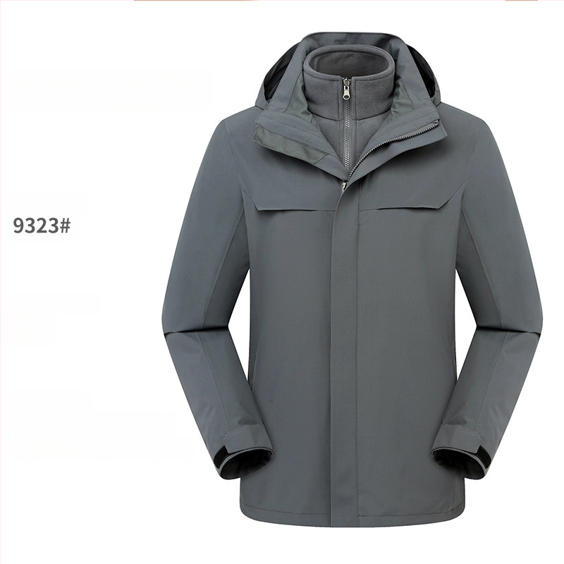 Išorinis drabužis: 3-1 žiemos vandeniui atspari striukė su fliso įdėklu ir gobtuvu, unisex (žiema, vandeniui atsparus, fliso įdėklas, gobtuvas)